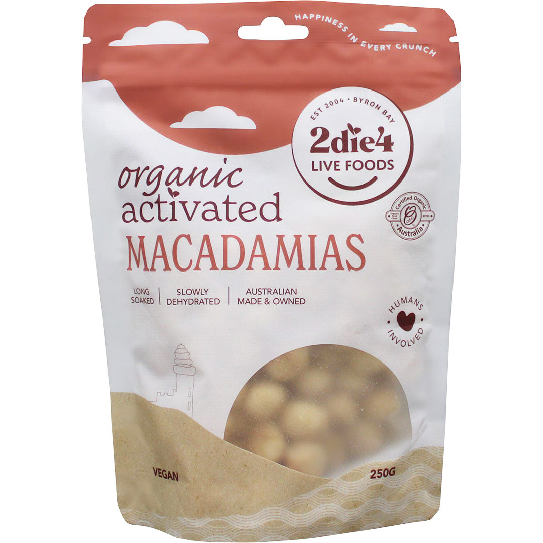 2Die4 Live Foods Activated Organic Macadamias