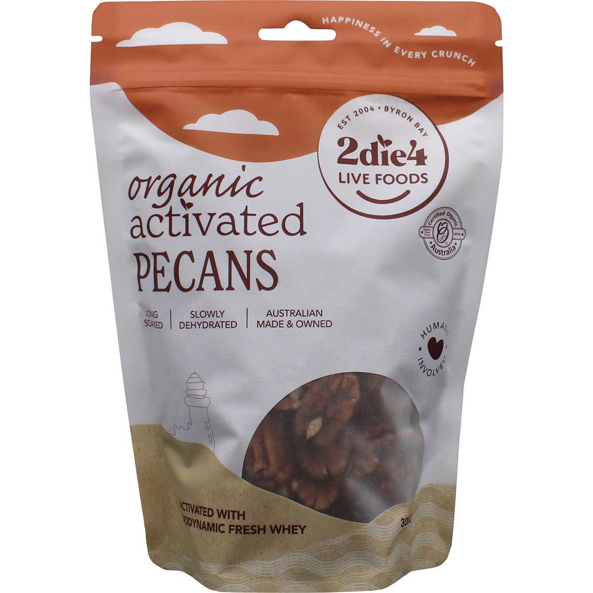 2Die4 Live Foods Activated Organic Pecans