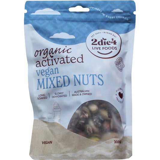 2Die4 Live Foods Activated Organic Vegan Mixed Nuts