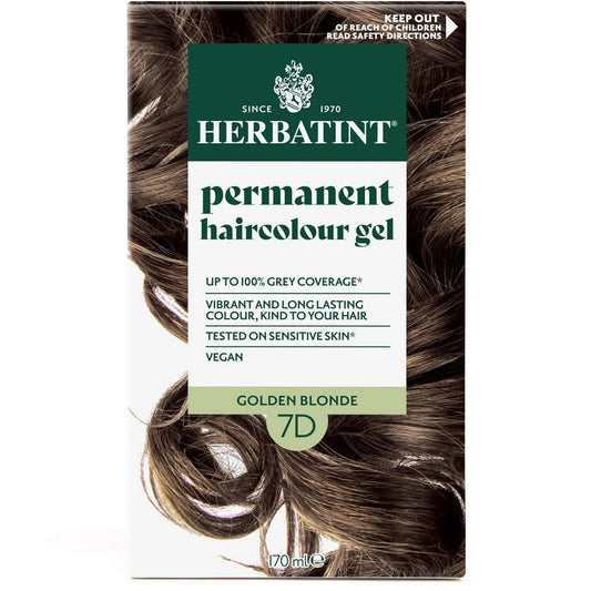 Herbatint Permanent Hair Colour Gel Golden Tones - 7D (Golden Blonde)