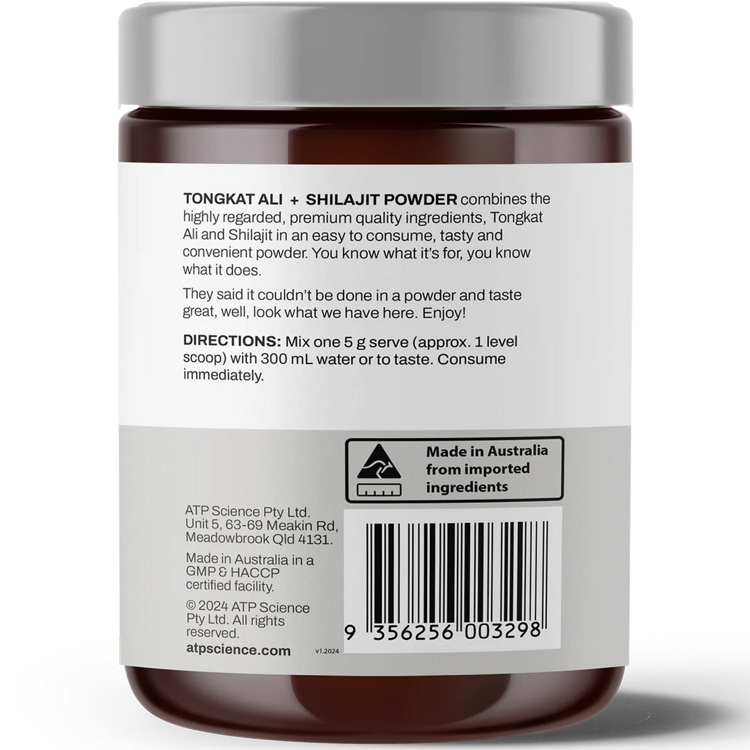 ATP Science Tongkat Ali + Shilajit Powder