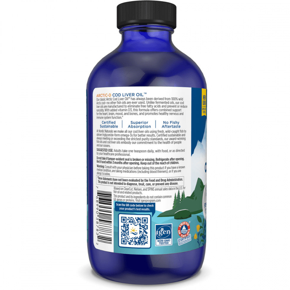 Nordic Naturals Arctic-D Cod Liver Oil Liquid