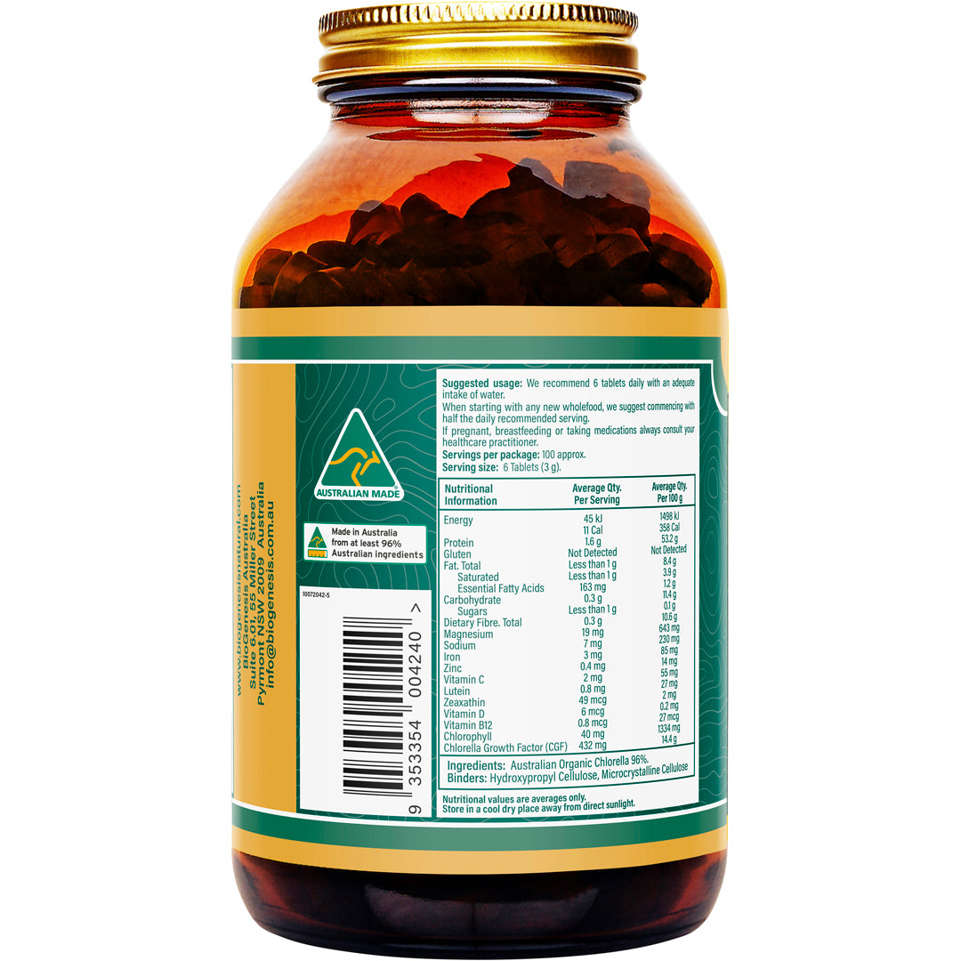 BioGenesis Australian Organic Chlorella Tablets