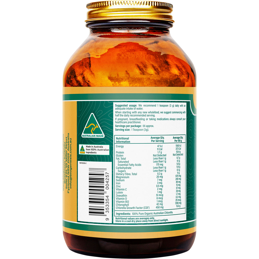 BioGenesis Australian Organic Chlorella Powder