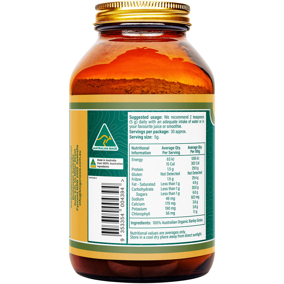 BioGenesis Australian Organic Barley Grass Powder