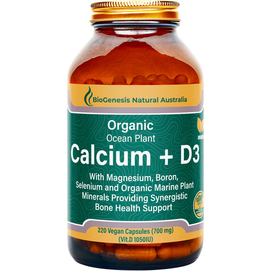 BioGenesis Organic Ocean Plant Calcium + D3 Capsules