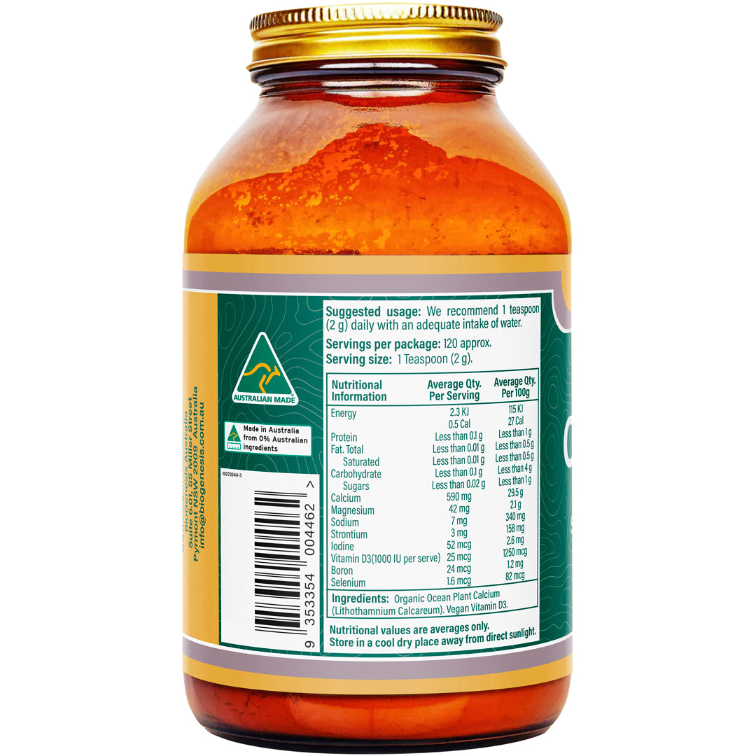 BioGenesis Organic Ocean Plant Calcium + D3 Powder