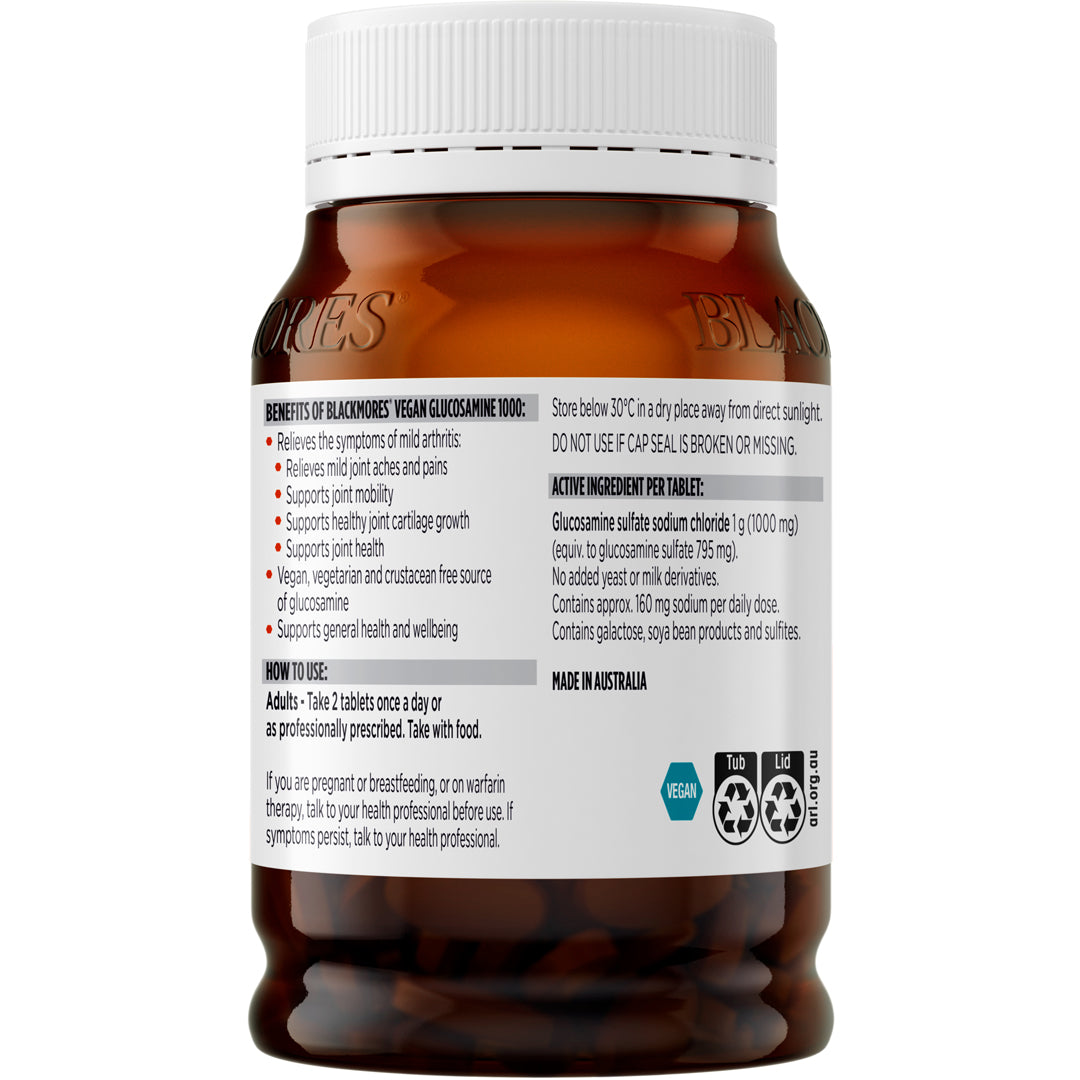 Blackmores Vegan Glucosamine 1000