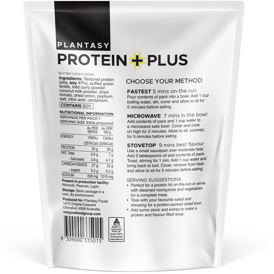 Plantasy Foods Protein Plus Butter Chick'n Bowl