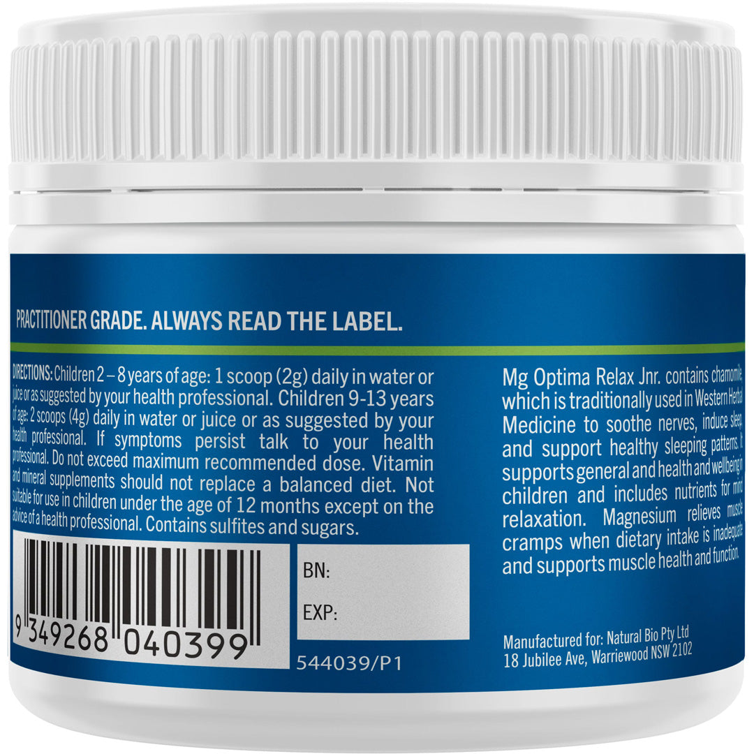 Bioglan Medlab Mg Optima Relax Jnr.