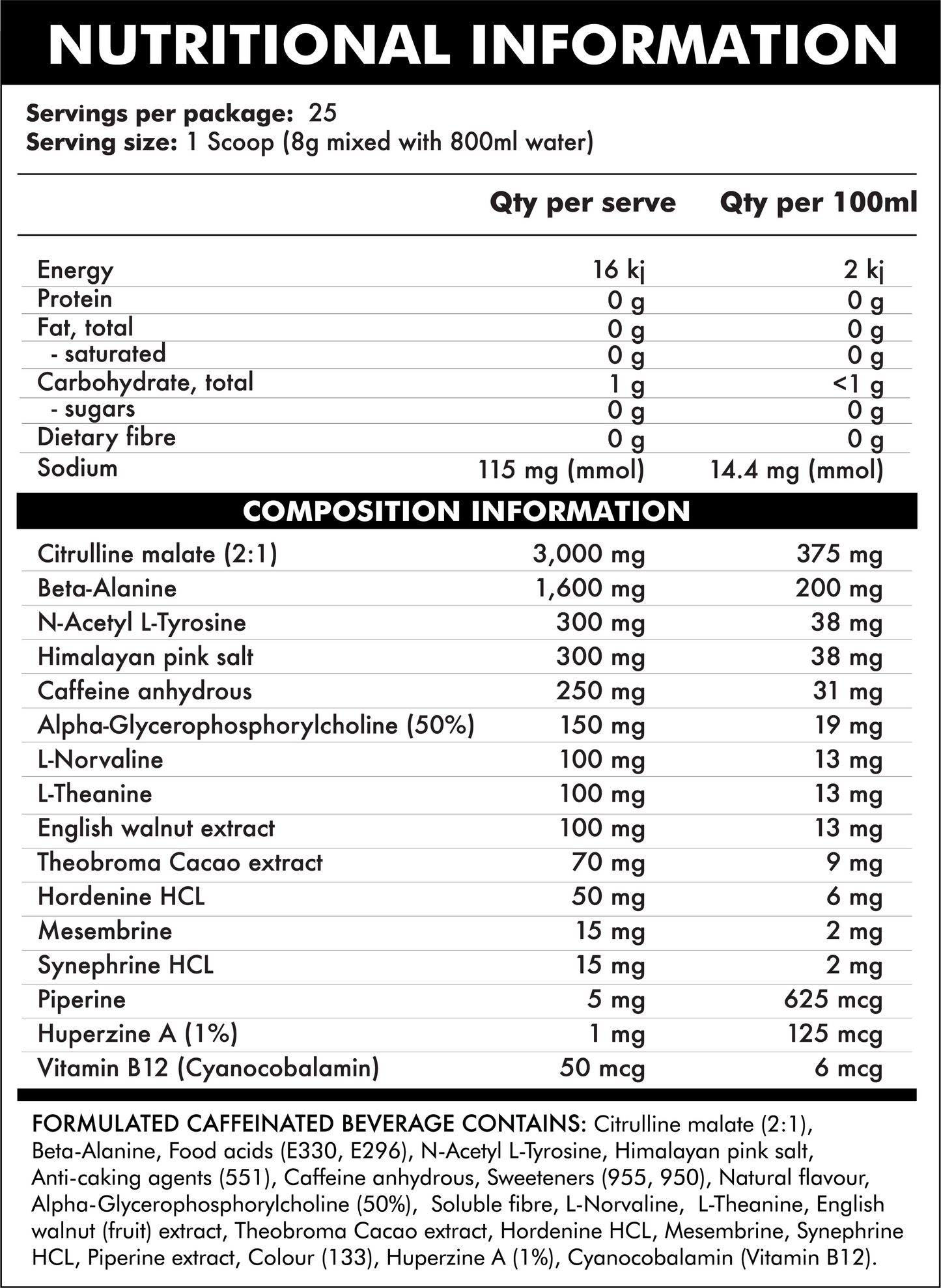 Biokey Hooch Pre-workout