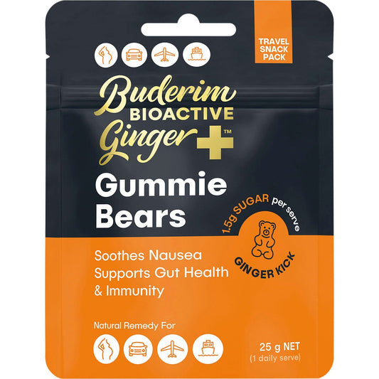 Buderim BioActive Ginger+ Gummie Bears