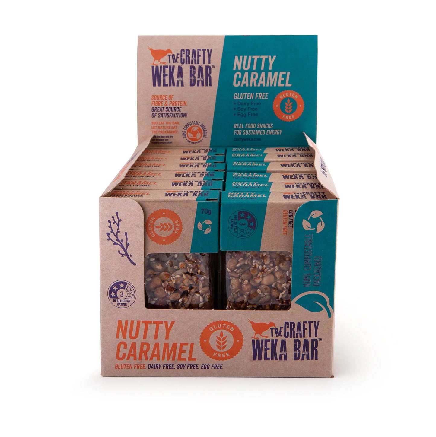 The Crafty Weka Bite Nutty Caramel Bar