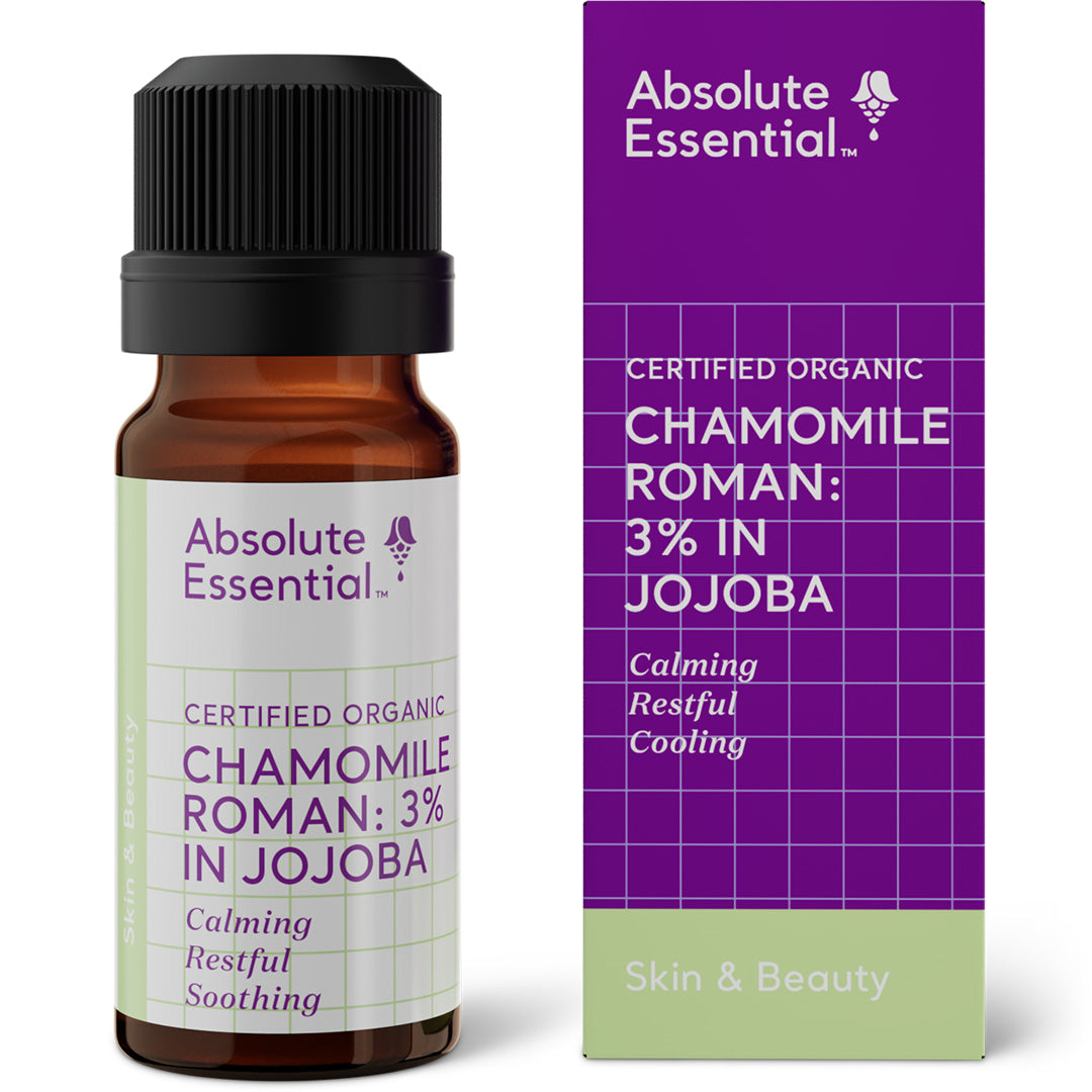 Absolute Essential Certified Organic Chamomile Roman 3% in Jojoba Essential Oil