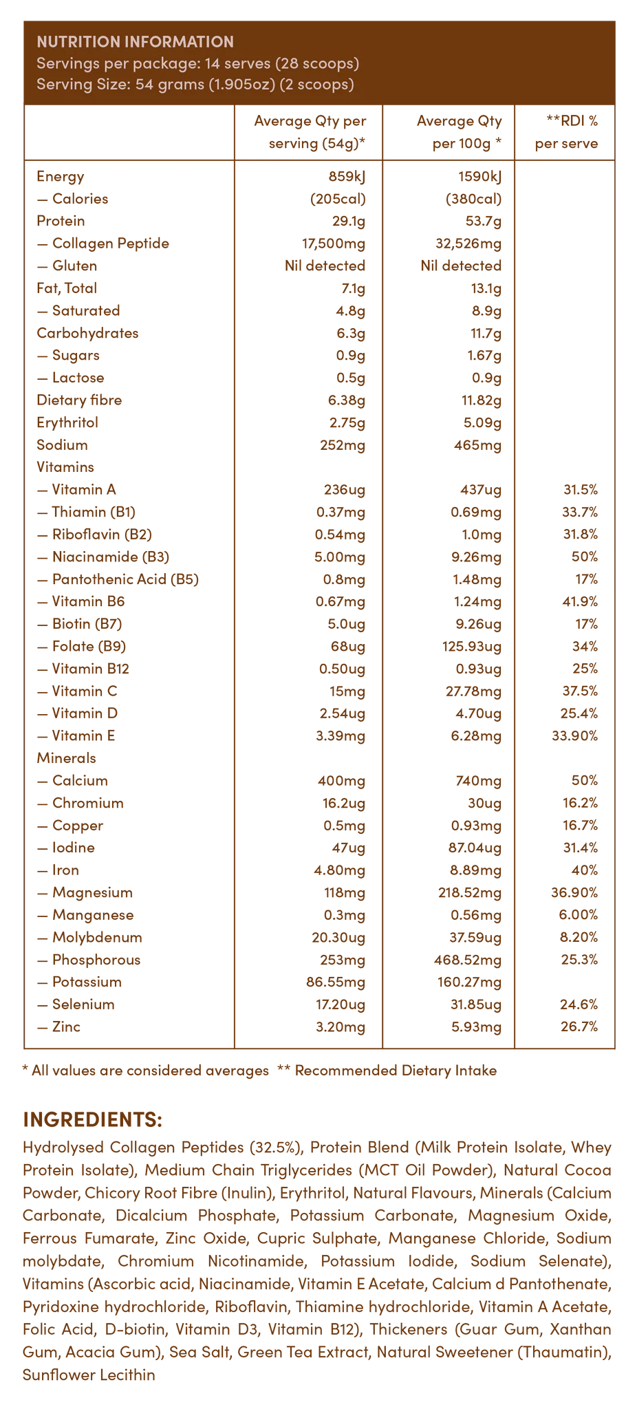 The Collagen Co. Glow Shakes Collagen Meal Replacement