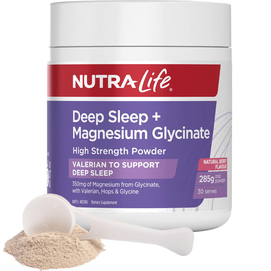 Nutra-Life Deep Sleep + Magnesium Glycinate High Strength Powder