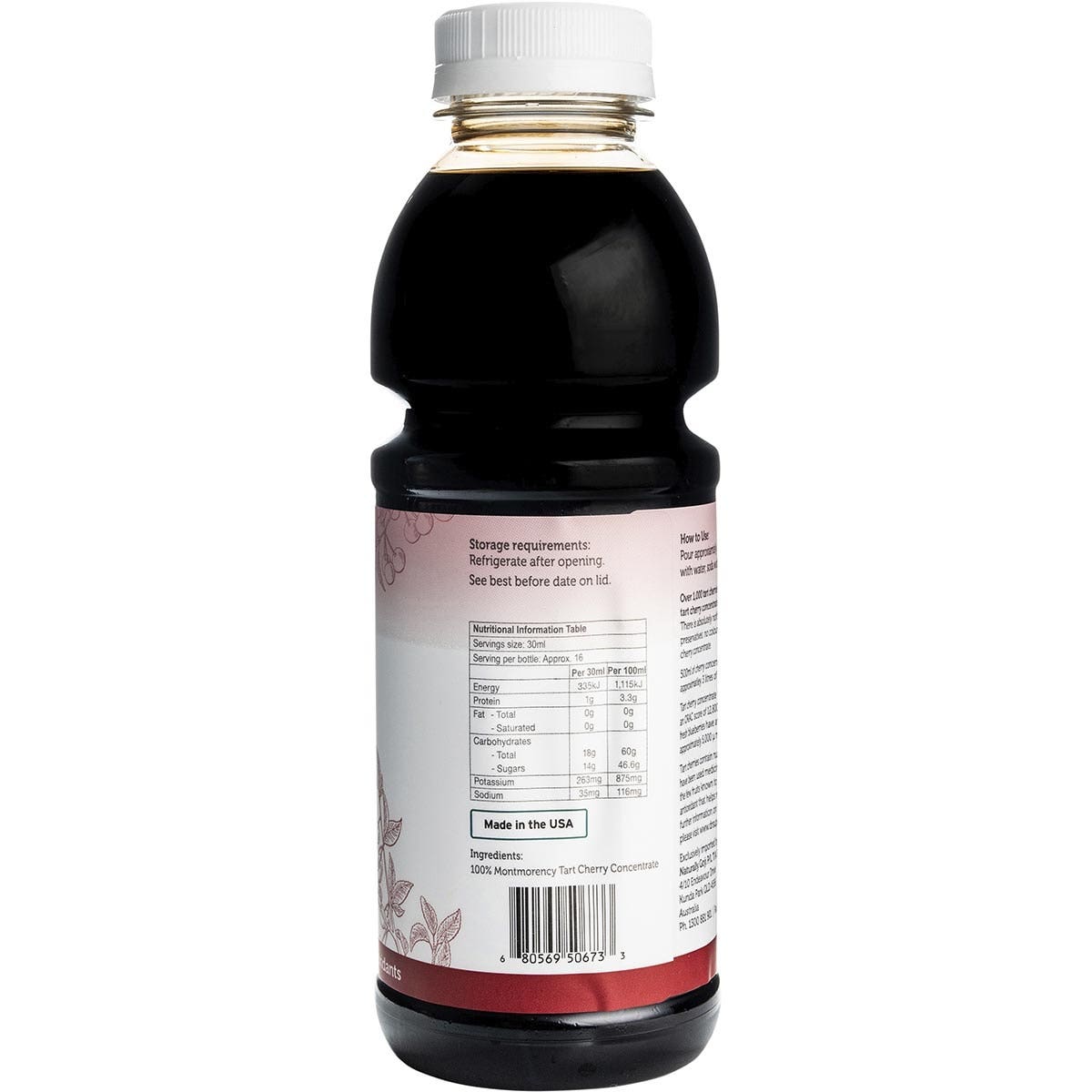 Dr Superfoods Tart Cherry Juice Concentrate