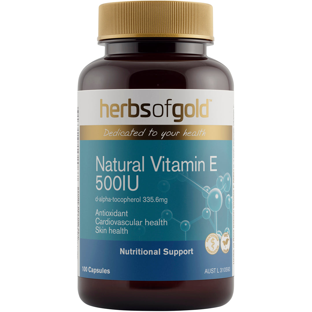 Herbs of Gold Natural Vitamin E 500 IU