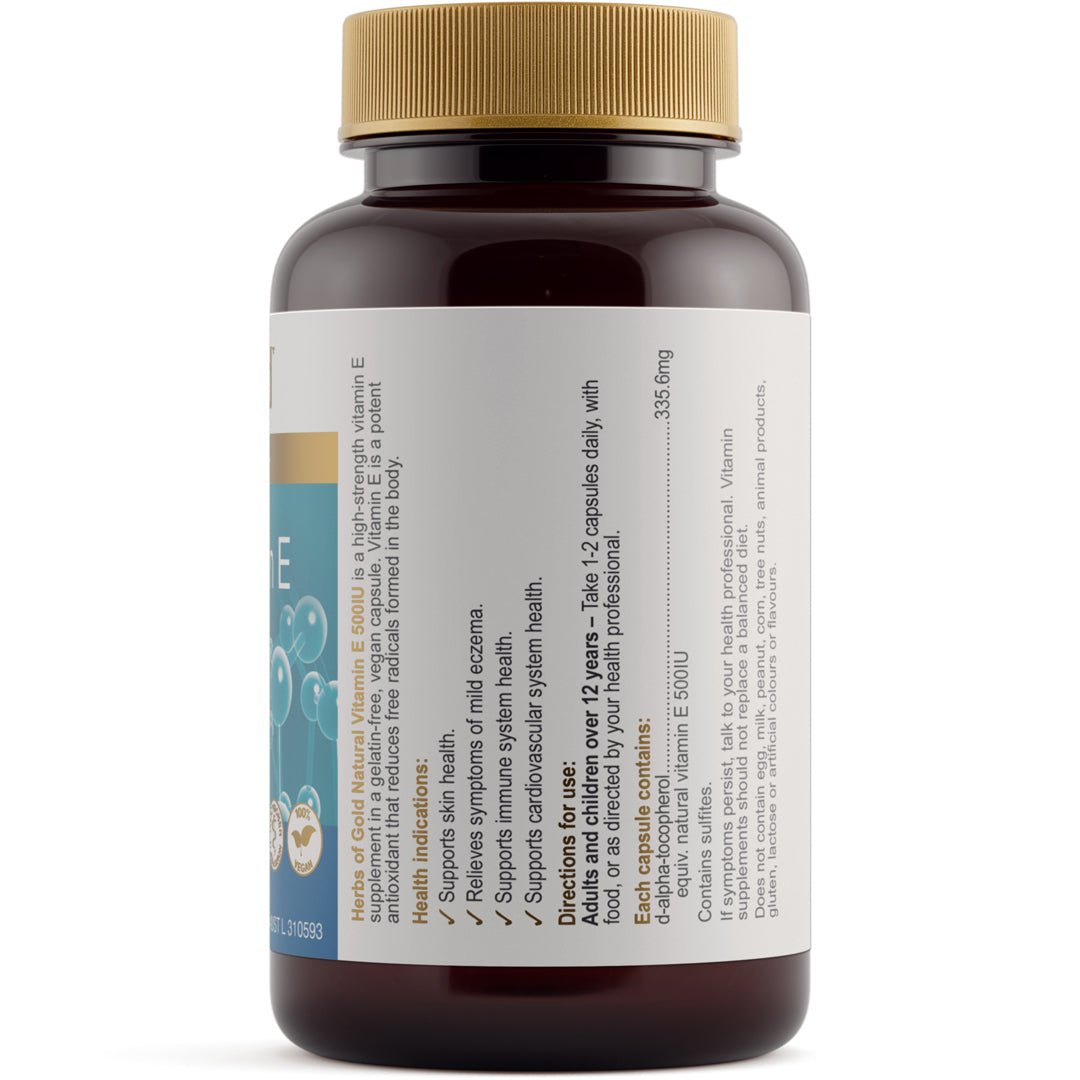Herbs of Gold Natural Vitamin E 500 IU