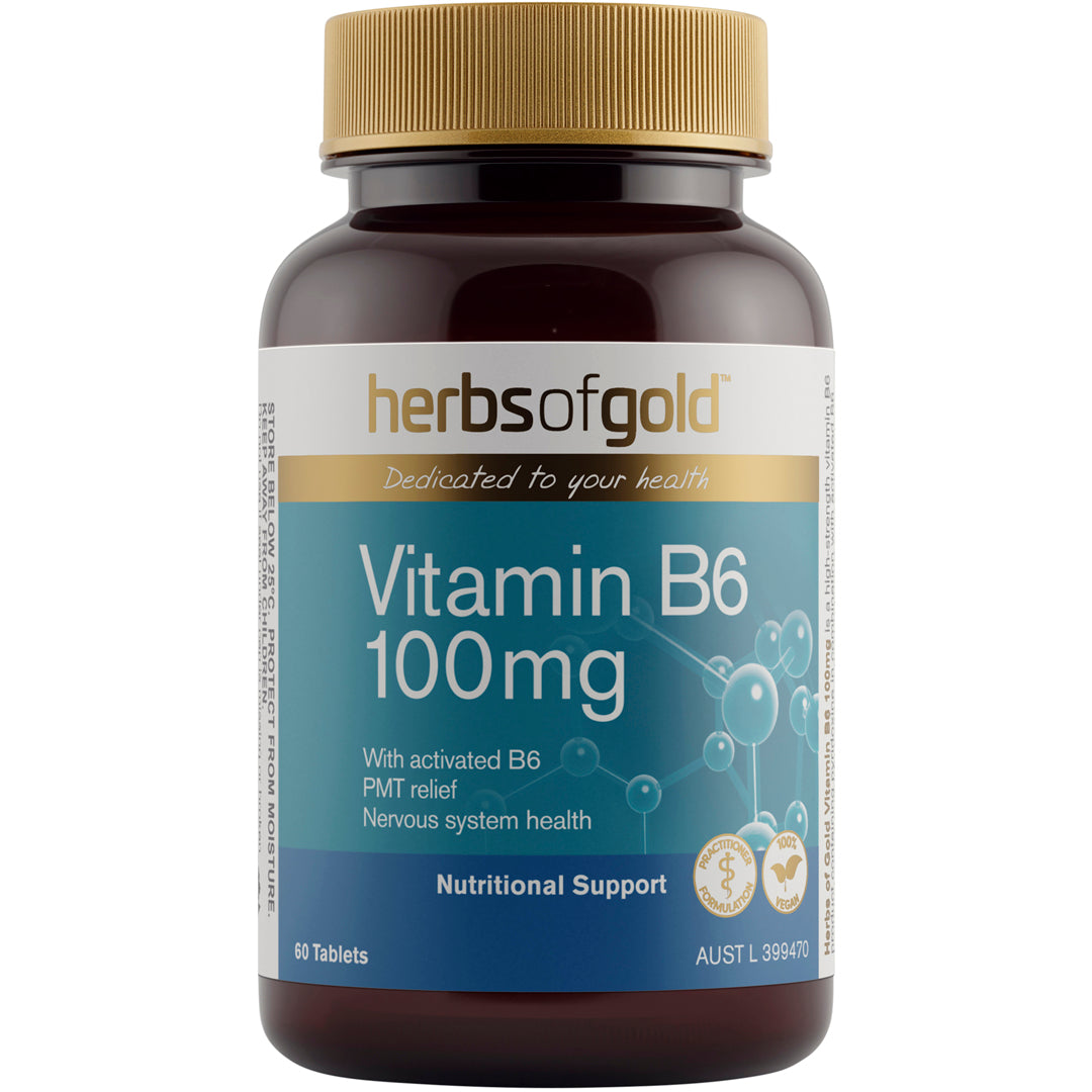Herbs of Gold Vitamin B6 100mg