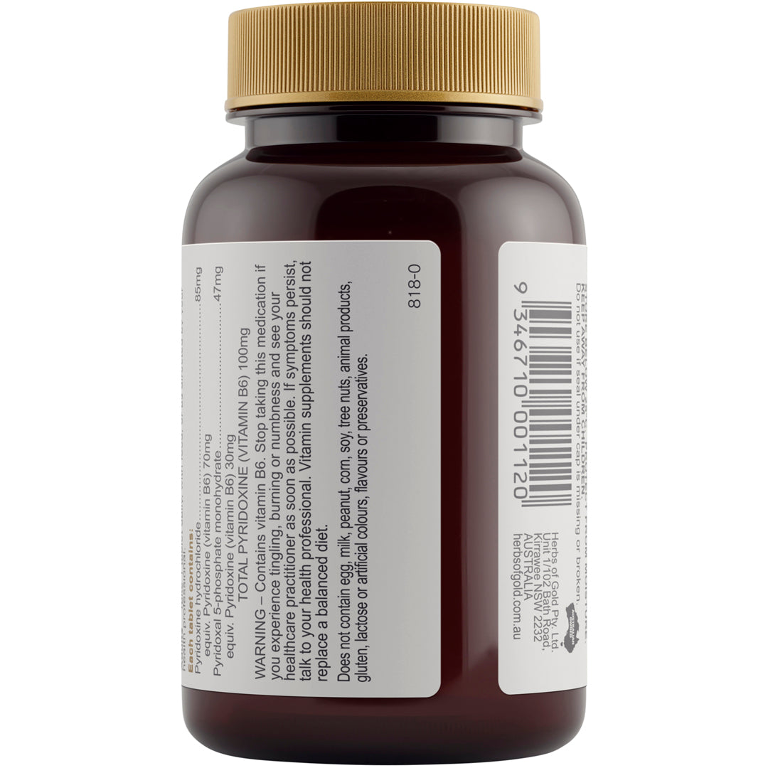 Herbs of Gold Vitamin B6 100mg