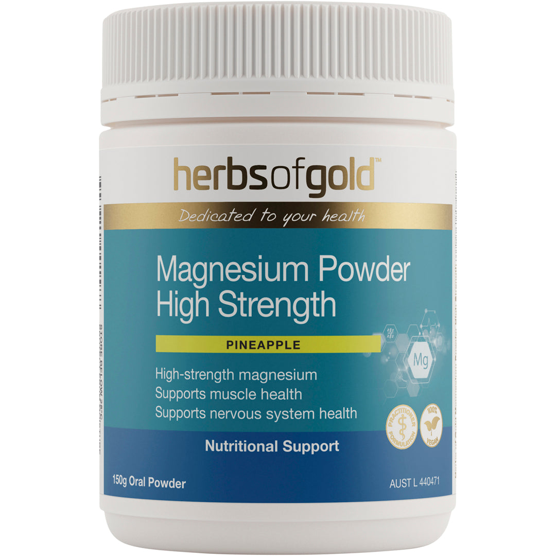 Herbs of Gold Magnesium Powder High Strength