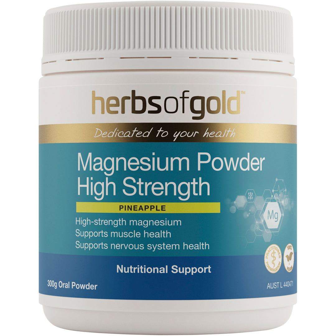 Herbs of Gold Magnesium Powder High Strength