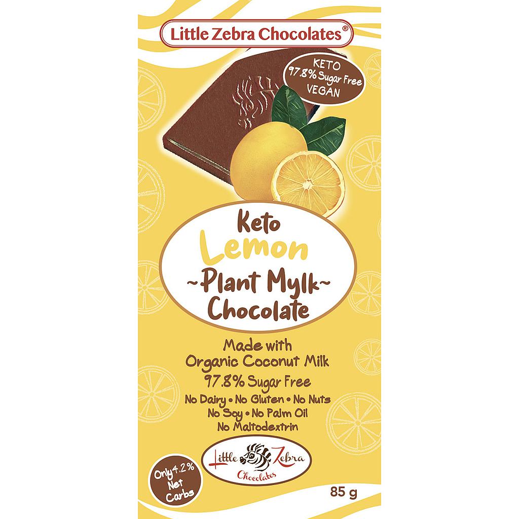 Little Zebra Chocolates Keto Lemon Plant Mylk Chocolate