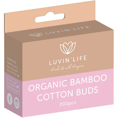 Luvin Life Organic Bamboo Cotton Buds