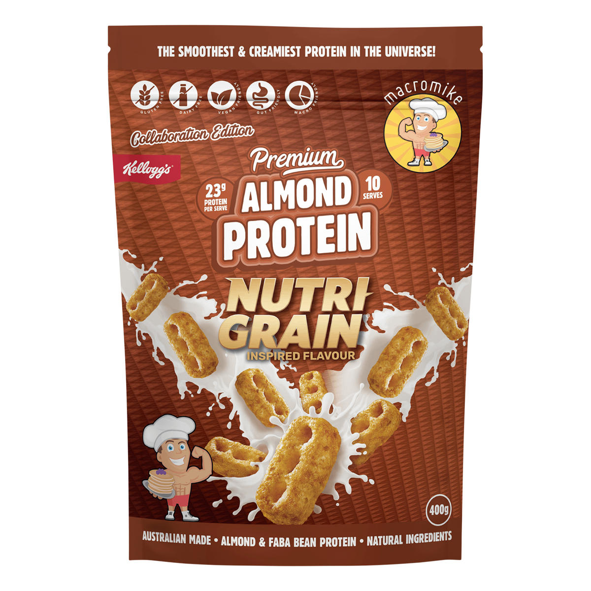 Macro Mike x Kelloggs Premium Almond Protein