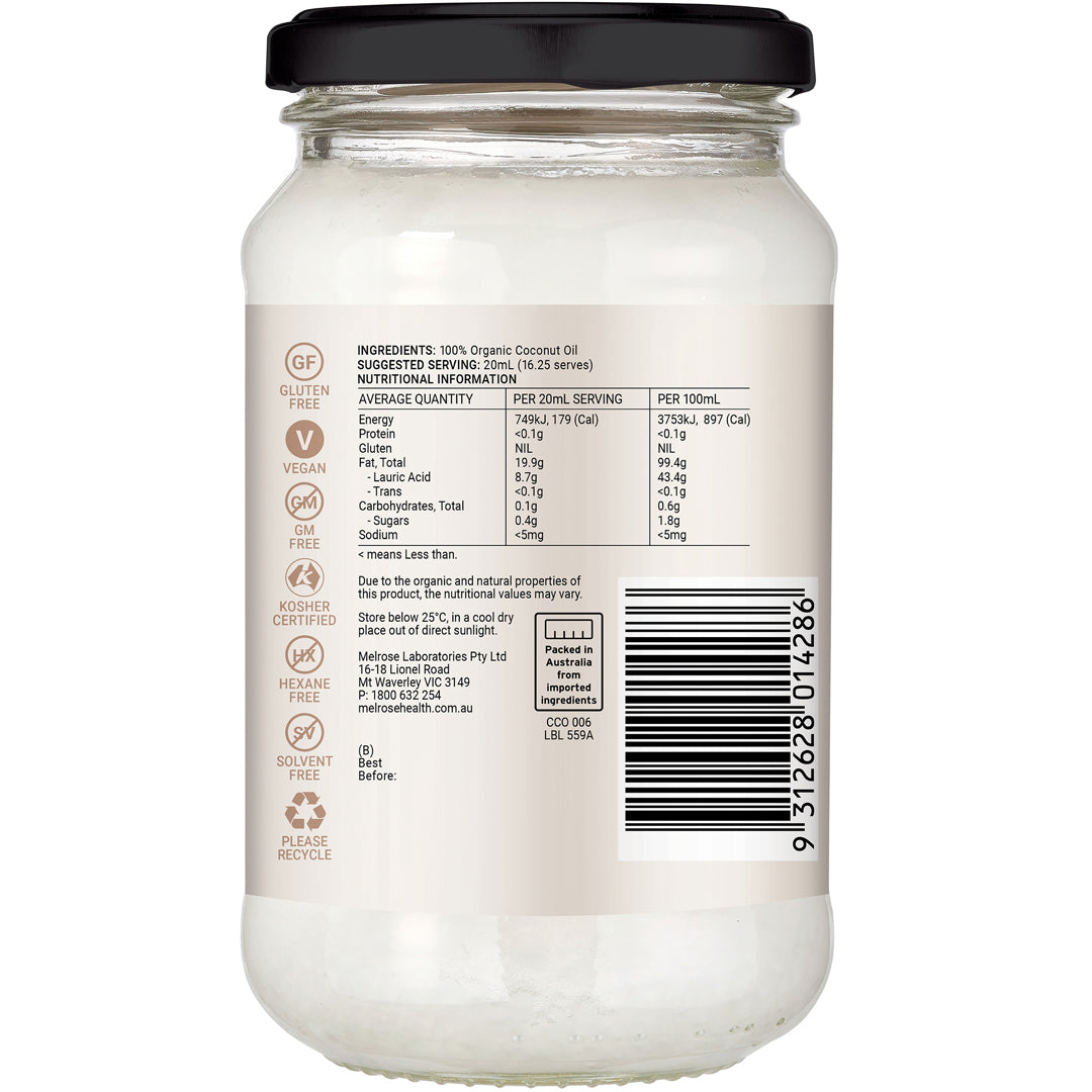 Melrose Organic Flavour Free Coconut Oil
