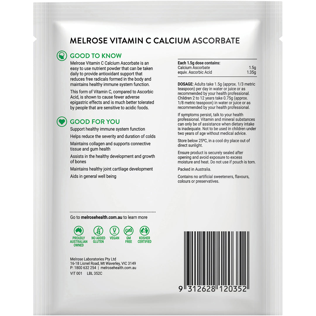 Melrose Vitamin C Calcium Ascorbate Powder