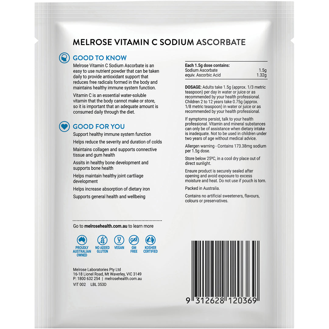 Melrose Vitamin C Sodium Ascorbate Powder