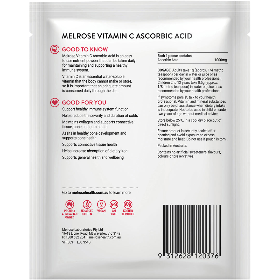 Melrose Vitamin C Ascorbic Acid Powder
