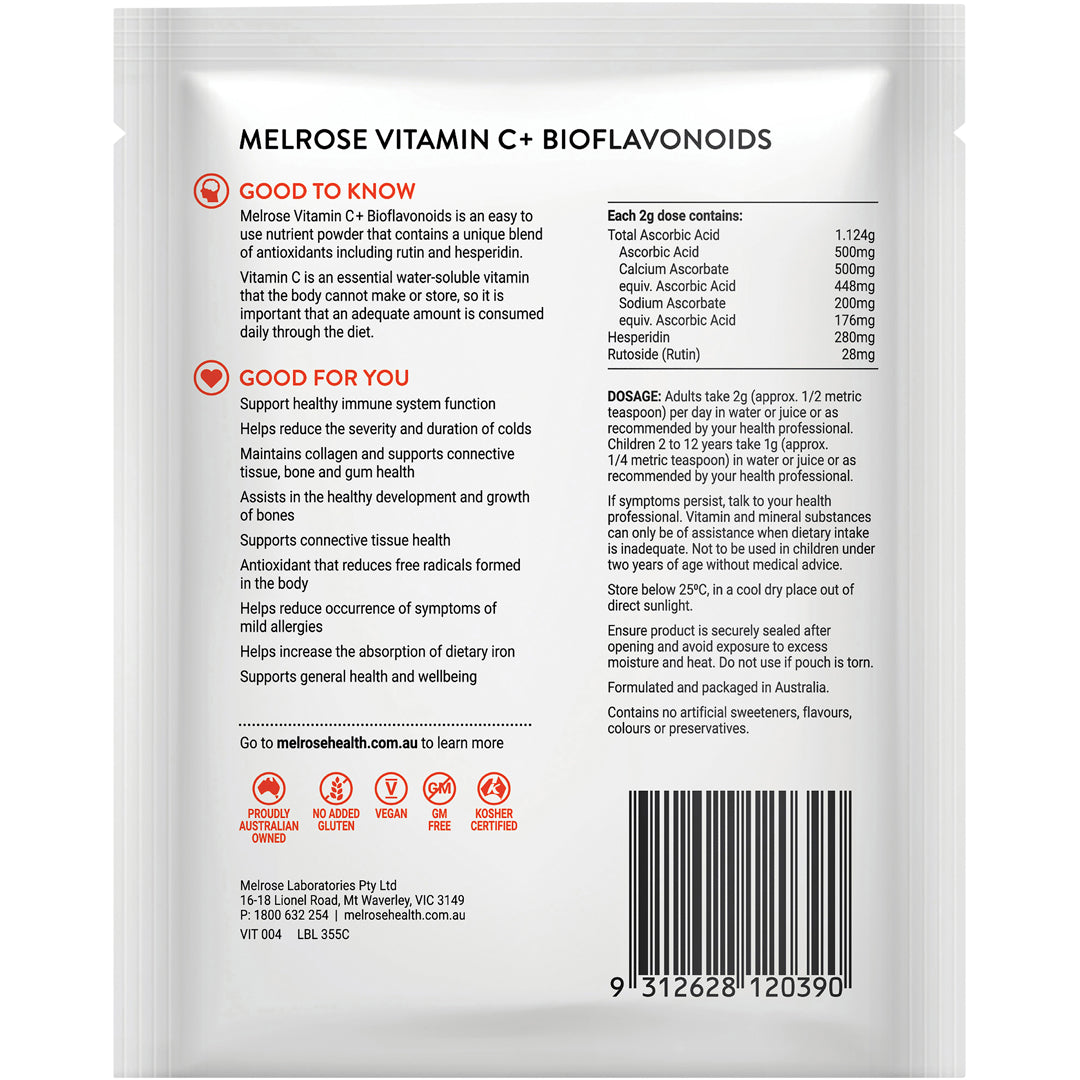 Melrose Vitamin C Plus Bioflavonoids Powder
