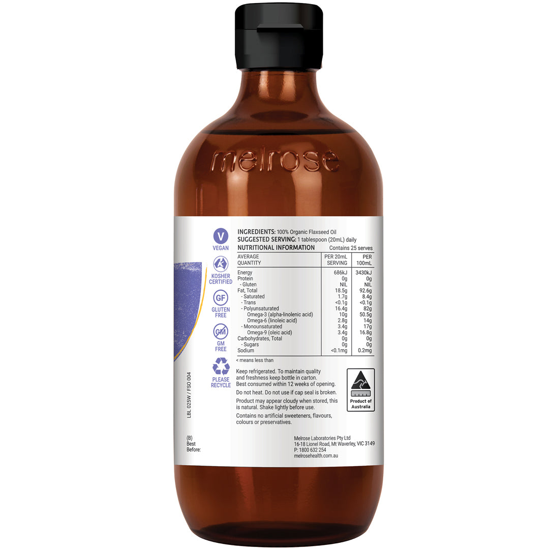 Melrose Organic Flaxseed Oil