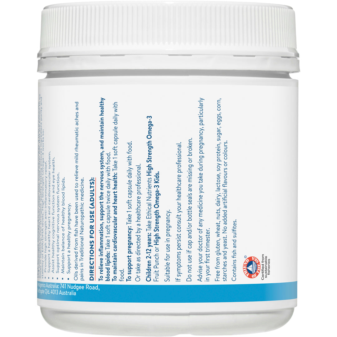 Ethical Nutrients High Strength Omega-3 Capsules