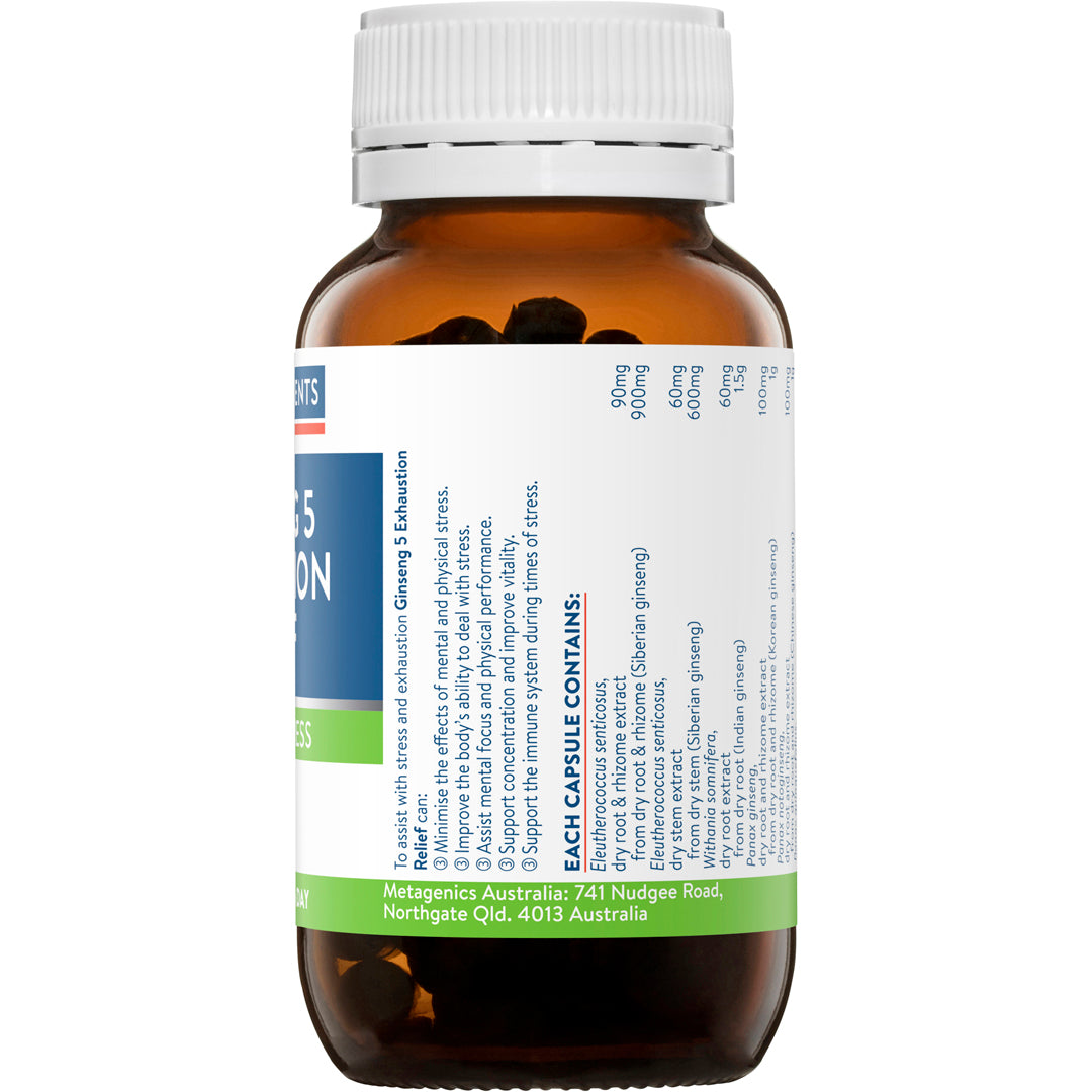 Ethical Nutrients Ginseng 5 Exhaustion Relief