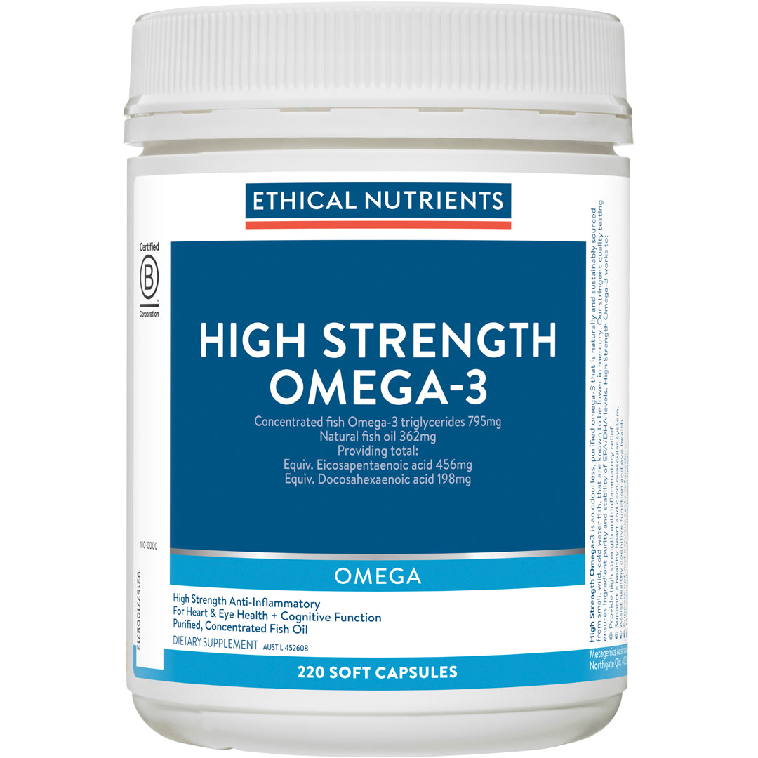 Ethical Nutrients High Strength Omega-3 Capsules