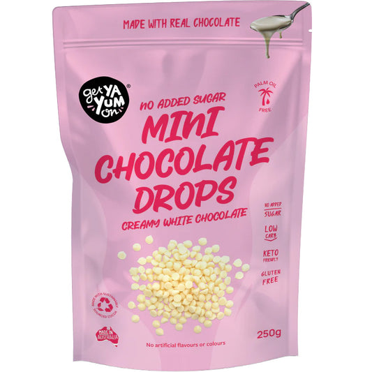 GetYaYumOn Mini Chocolate Drops White Chocolate