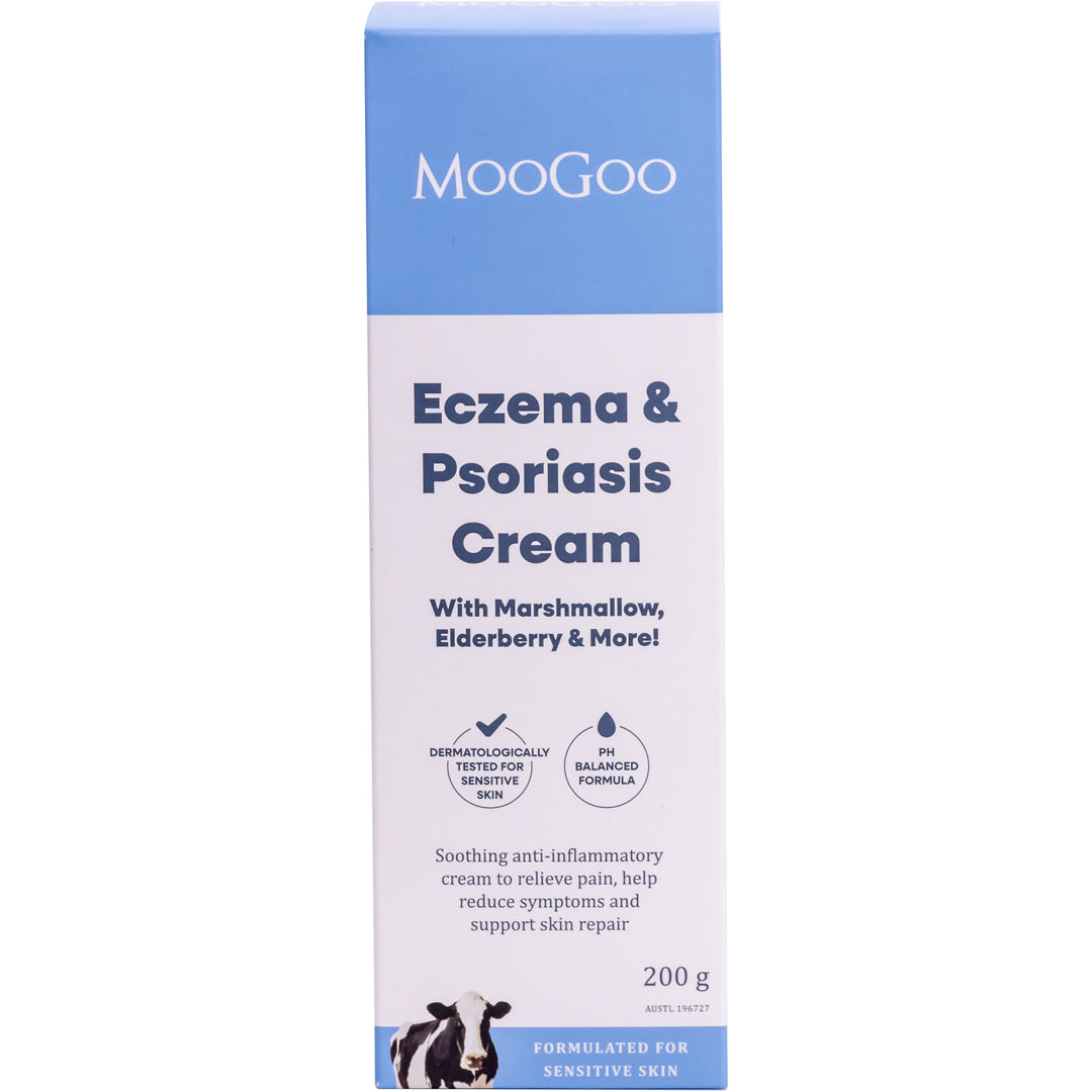 MooGoo Eczema & Psoriasis Cream with Marshmallow, Elderberry & More