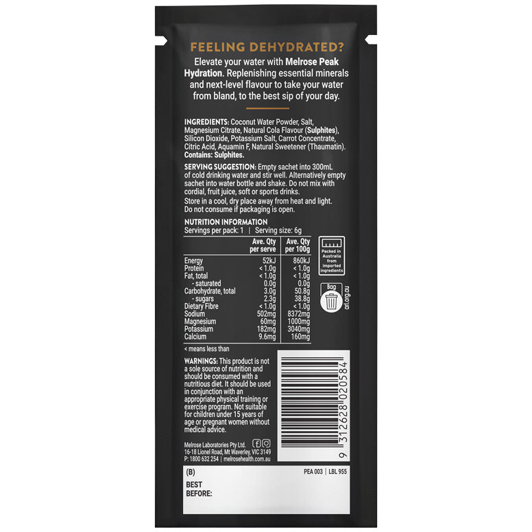 Melrose Peak Hydration