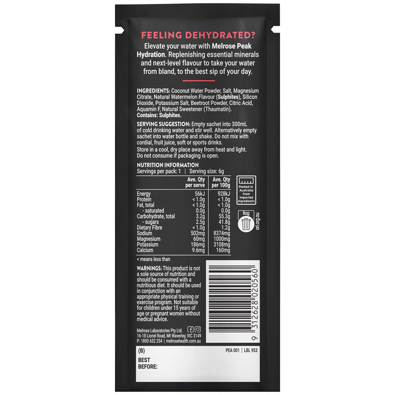 Melrose Peak Hydration