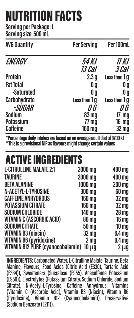 Athletic Sport Kamikaze Energy Drink Can