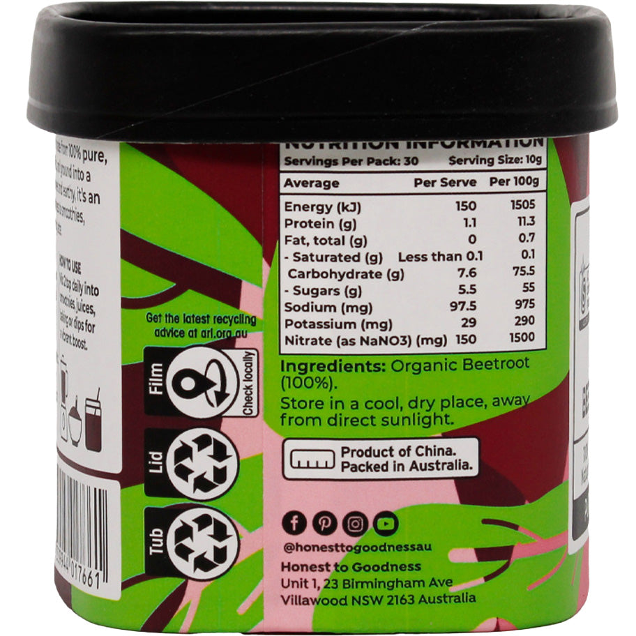 Honest to Goodness Organic Beetroot Powder