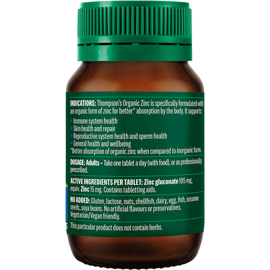 Thompson's Organic Zinc