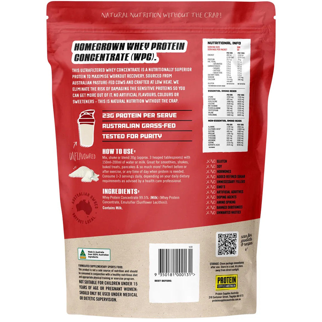 Protein Supplies Australia Whey Protein Concentrate
