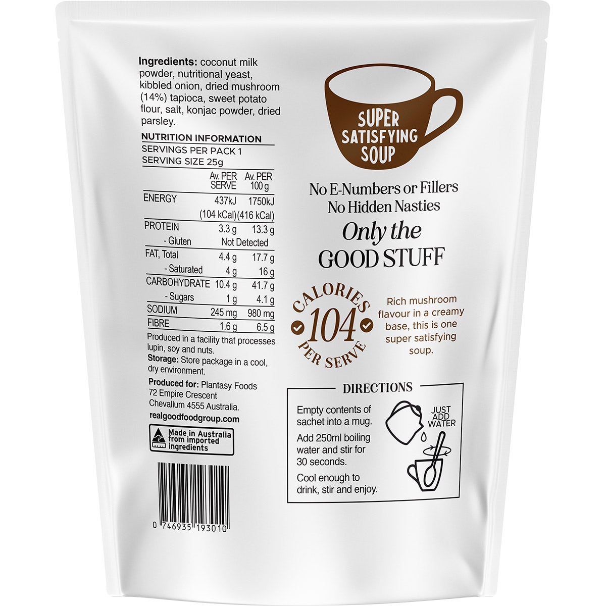 Plantasy Foods Wild Mushroom Soup