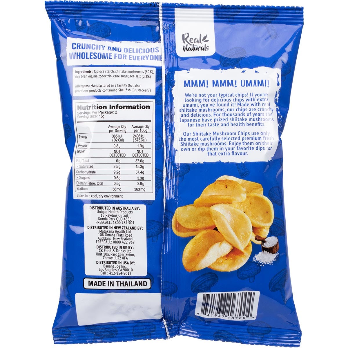 Real Naturals Shiitake Mushroom Chips