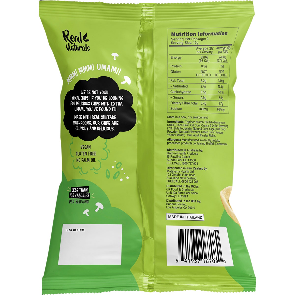 Real Naturals Shiitake Mushroom Chips